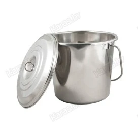 Ведро COMFORTIKA пищевая сталь с крышкой (4-8л)